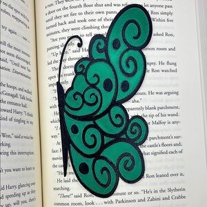 Green Butterfly 3D Printed Bookmark
